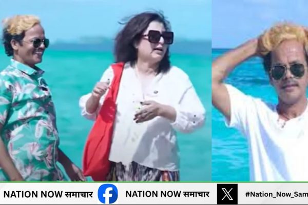 फराह खान अपने कुक दिलीप के साथ मालदीव में वेकेशन पर
