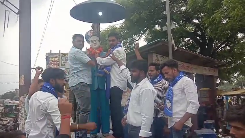 Bhim Army president Auraiya visit