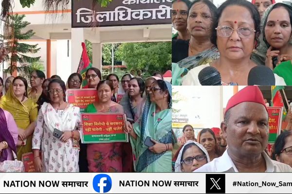 मैनपुरी जिलाधिकारी कार्यालय पहुचें समाजवादी पार्टी कार्यकर्ताओ ने राज्य पाल के नाम दिया ज्ञापन