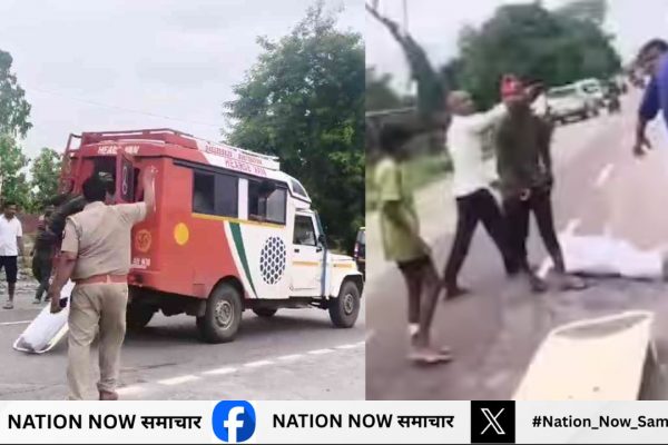 GondaViralVideo- चलती एंबुलेंस से हाईवे पर शव फेंकने का वीडियो वायरल, पुलिस ने दी सफाई