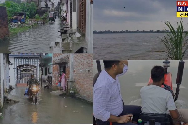 पीलीभीत लगातार बारिश से बढ़ी मुसीबत, शारदा नदी उफान पर – 38 एकड़ जमीन जलमग्न
