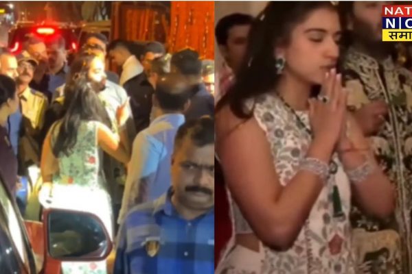 स्टाइलिश लुक में नजर आईं अंबानी खानदान की बहू राधिका