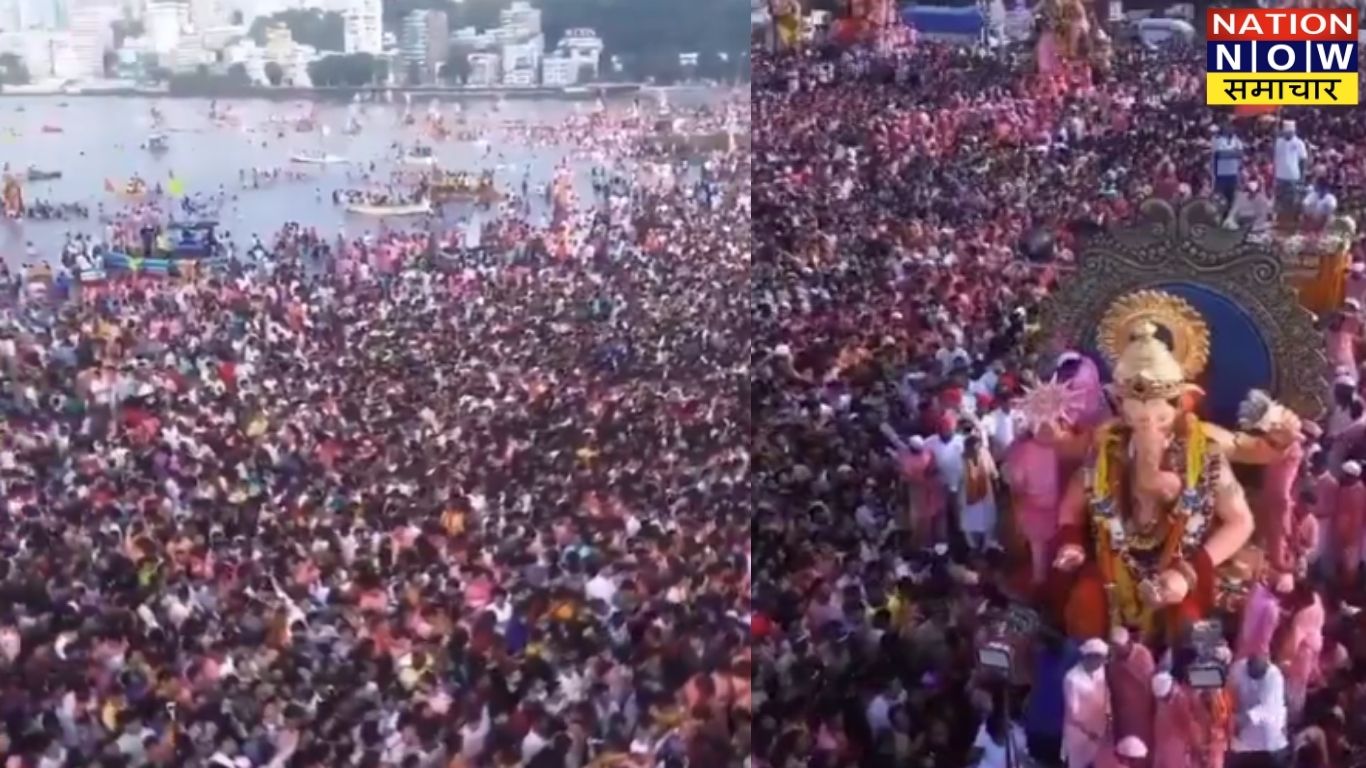 बप्पा अगले बरस तुम जल्दी आना: गणेश विसर्जन पर उमड़ा भक्तों का सैलाब