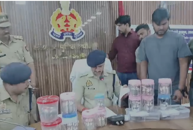 औरैया में ज्वेलर्स चोरी का खुलासा, तीन शातिर चोर गिरफ्तार, चोरी का माल बरामद 2 image 146 1