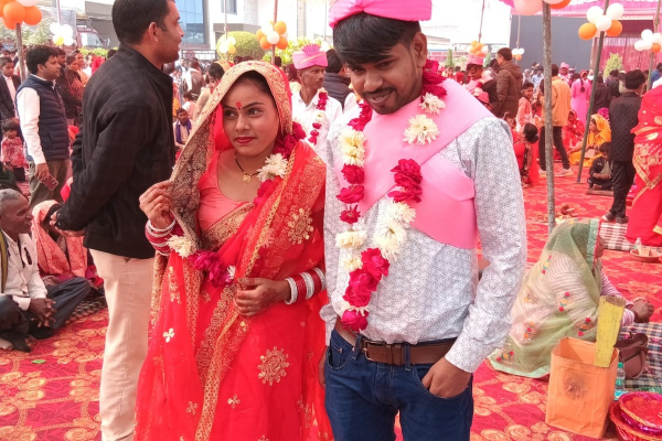 कानपुर देहात: मुख्यमंत्री सामूहिक विवाह योजना के तहत 137 जोड़ों का वैदिक विधि से विवाह