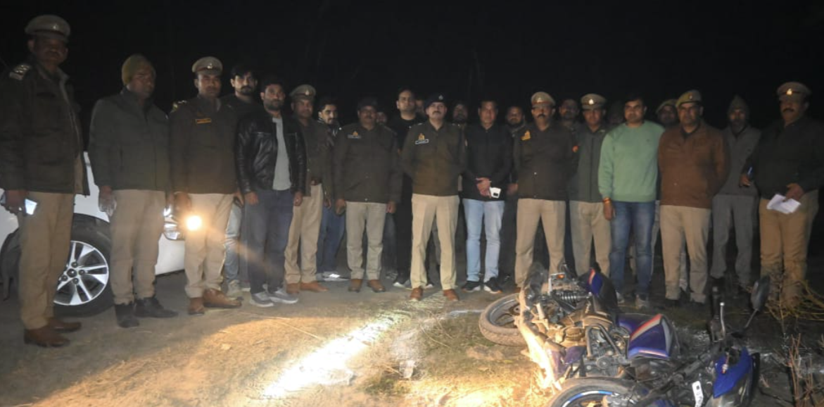 औरैया पुलिस का ऑपरेशन लंगड़ा जारी, मुठभेड़ में दो बदमाश घायल, अवैध हथियार बरामद