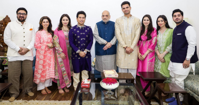 सचिन तेंदुलकर ने राष्ट्रपति मुर्मू, पीएम मोदी, अमित शाह और राहुल गांधी को दिया बेटे अर्जुन की शादी का निमंत्रण