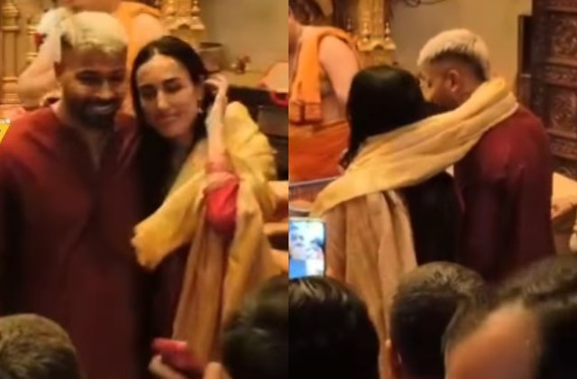 हार्दिक पांड्या और माहिका शर्मा ने मुंबई के सिद्धिविनायक मंदिर में किया गणपति बाप्पा के दरबार में माथा टेक