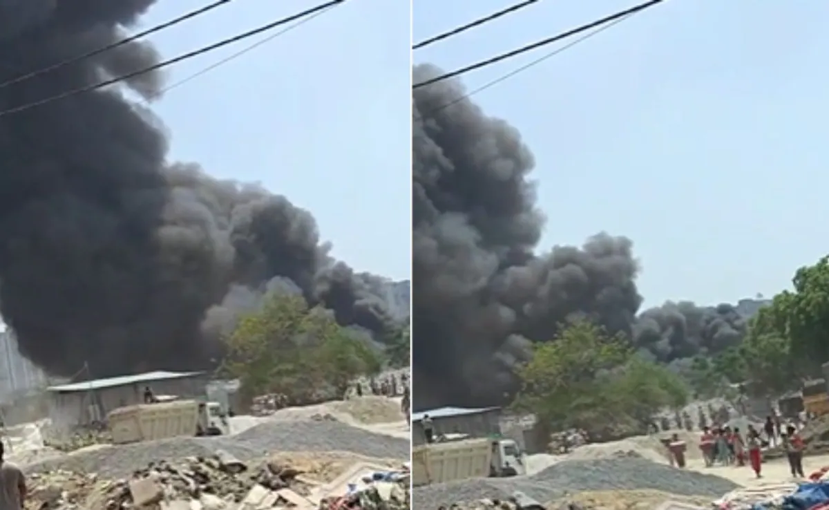 गाजियाबाद में भीषण आग का तांडव: 150 झुग्गियां जलकर राख, हाईटेंशन चिंगारी से मचा कहर