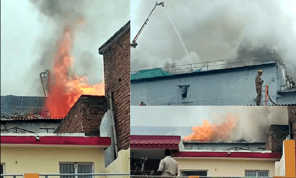 लखनऊ में एक और आग: कोल्ड स्टोरेज की लपटें दिखीं 1 किमी दूर तक, घर खाली कराए गए