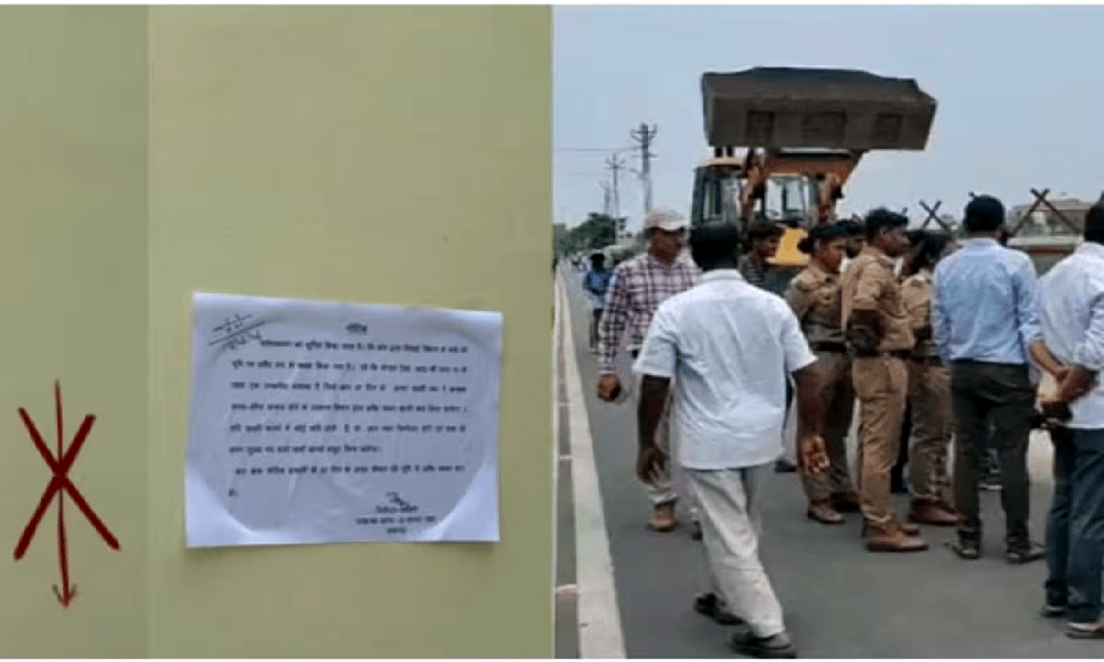 मुख्तार अंसारी की कब्जायी जमीनों पर बने गरीबों के फ्लैट्स को गिराने का नोटिस
